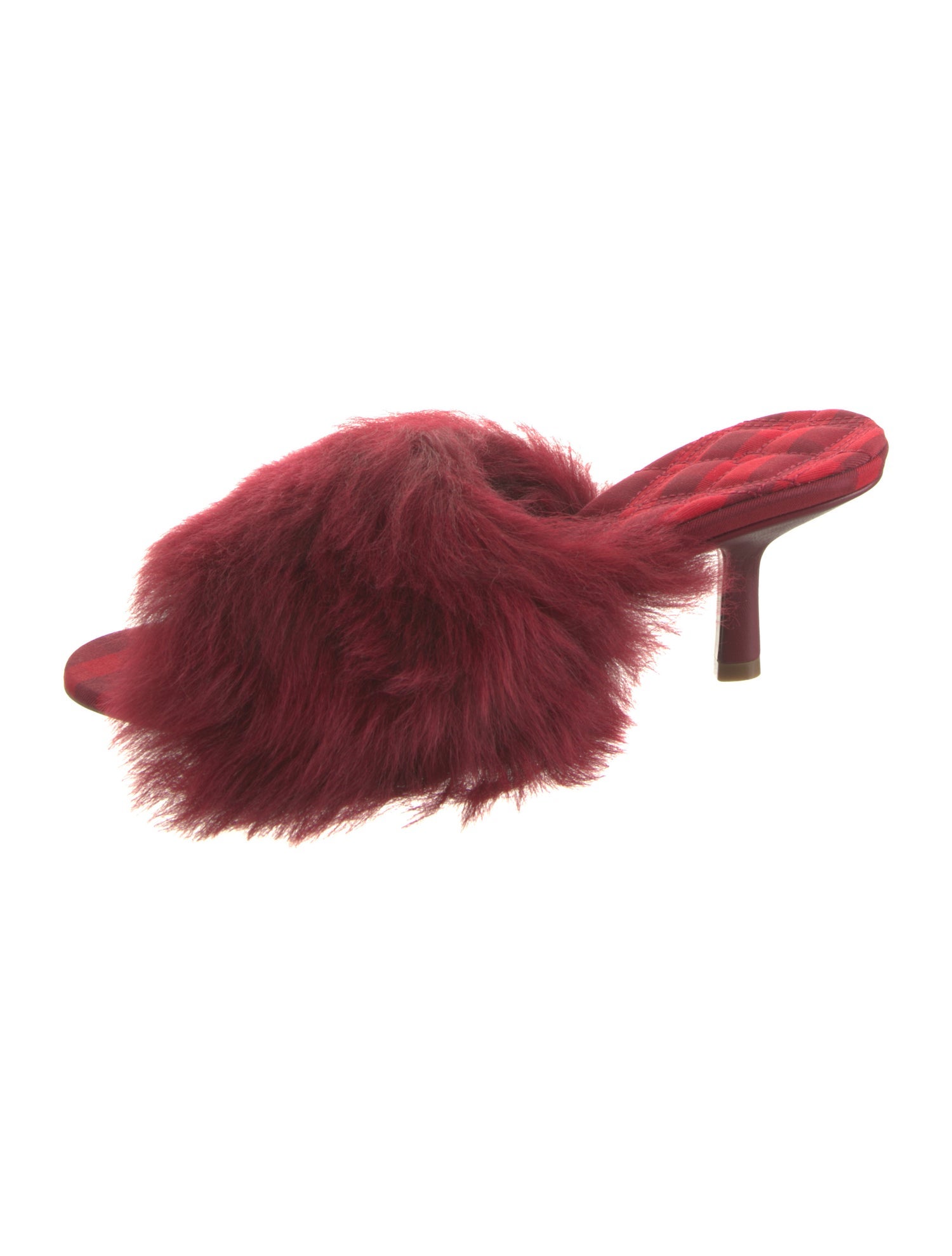 Burberry Faux Fur Slides