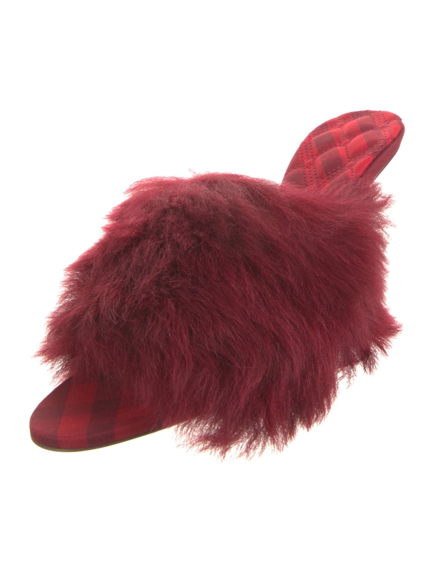 Burberry Faux Fur Slides