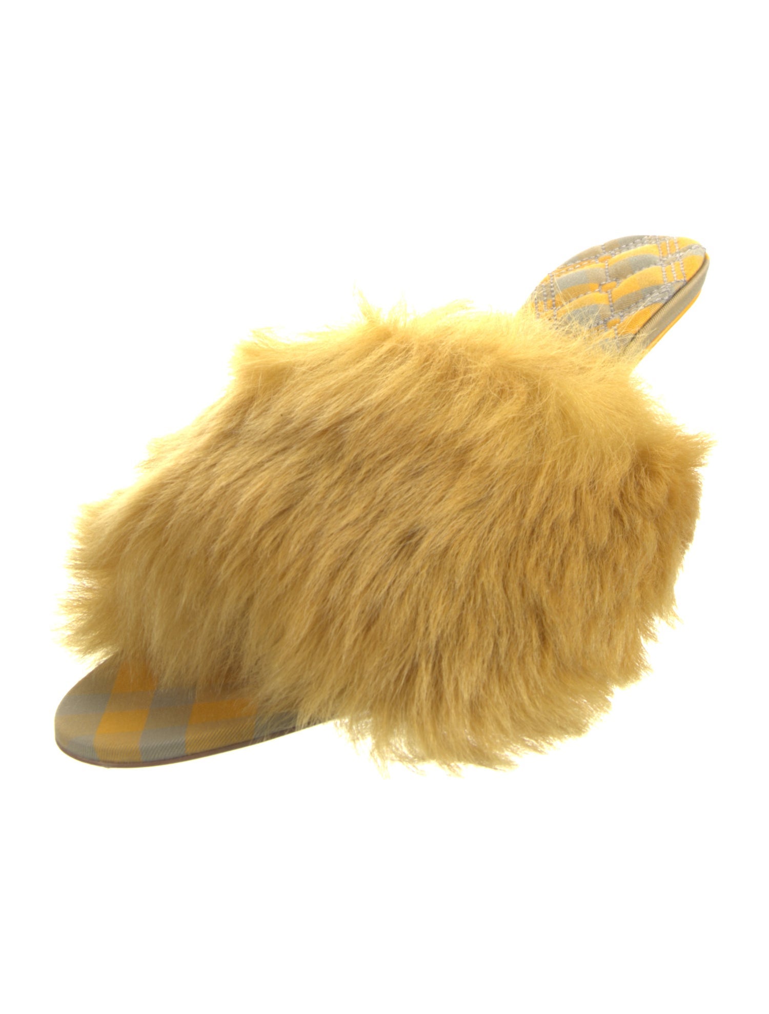 Burberry Faux Fur Slides