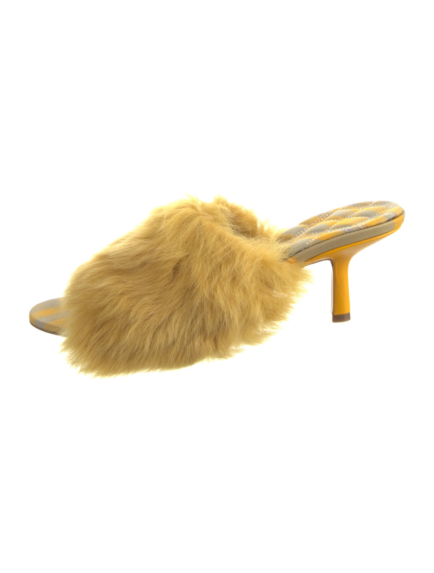 Burberry Prorsum Faux Fur Slides