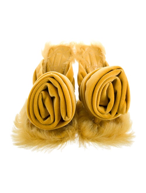 Burberry Fur Trim Espadrilles