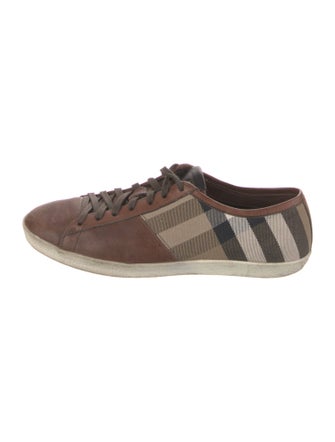 Burberry House Check Pattern Canvas Sneakers