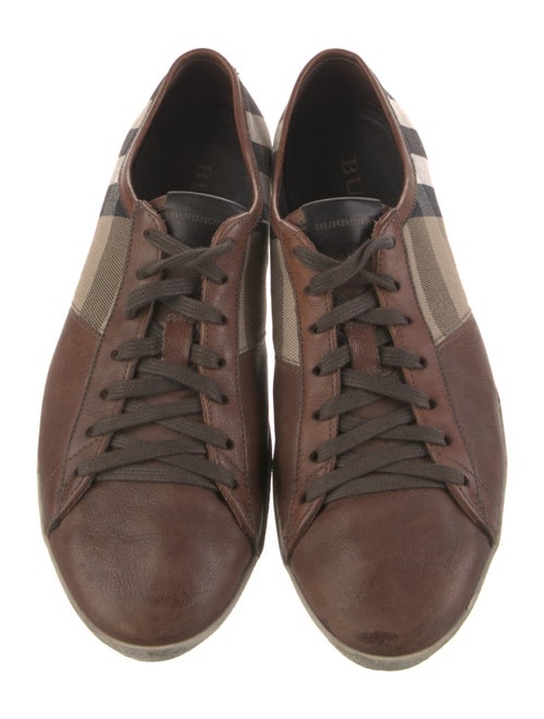 Burberry House Check Pattern Canvas Sneakers