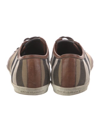 Burberry House Check Pattern Canvas Sneakers