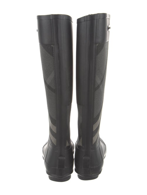 Burberry Nova Check Pattern Rubber Rain Boots