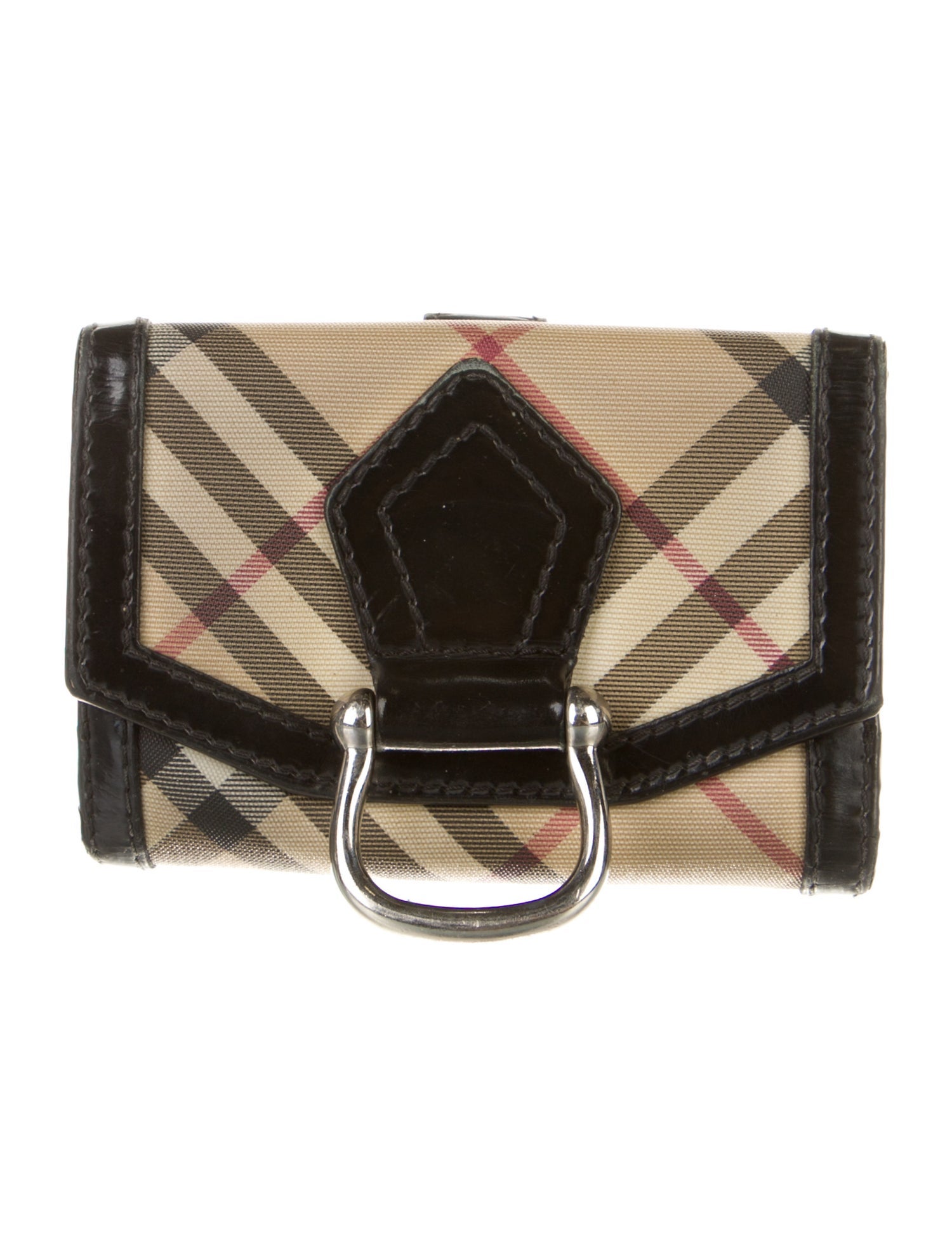 Burberry Nova Check Pattern Compact Wallet