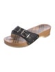 Burberry Nova Check Pattern Leather Slides