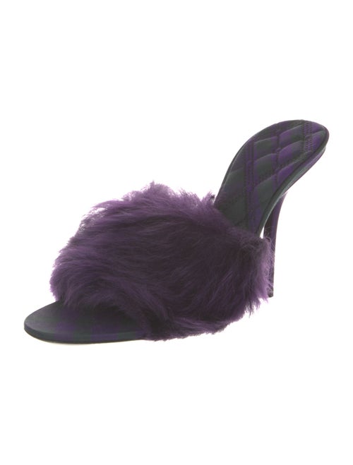 Burberry Faux Fur Slides