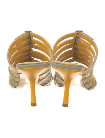 Burberry Canvas Striped Slides