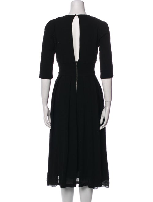 Burberry Virgin Wool Midi Length Dress