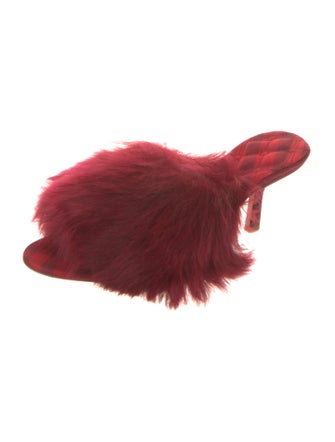 Burberry Lamb Fur Slides