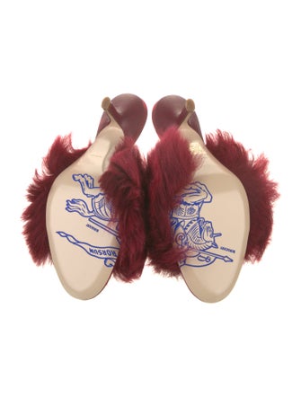 Burberry Lamb Fur Slides