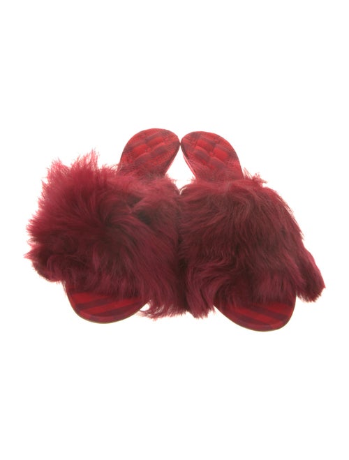 Burberry Lamb Fur Slides