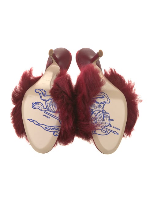Burberry Lamb Fur Slides
