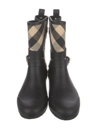 Burberry Exploded Check Pattern Rubber Rain Boots
