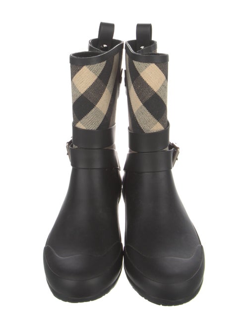 Burberry Exploded Check Pattern Rubber Rain Boots