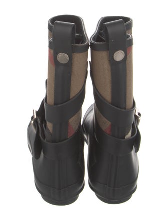 Burberry Exploded Check Pattern Rubber Rain Boots
