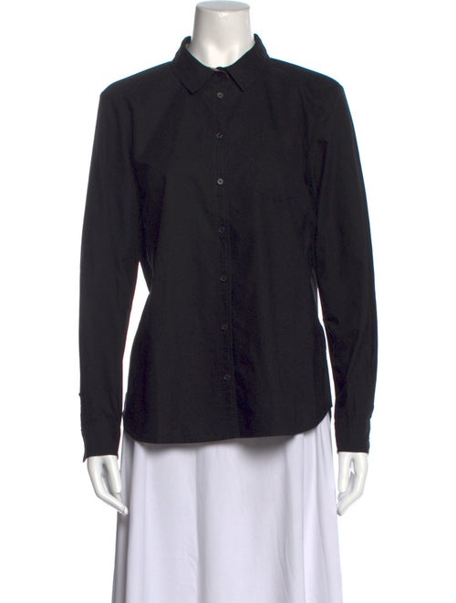 Burberry Long Sleeve Button-Up Top