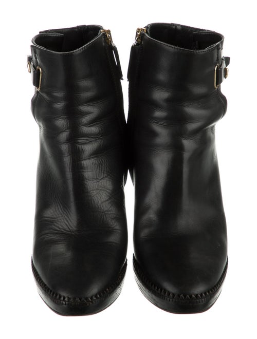 Burberry Nova Check Pattern Leather Boots