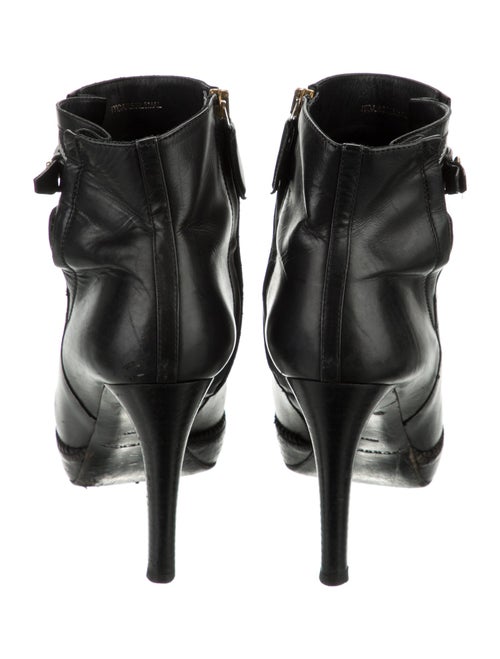 Burberry Nova Check Pattern Leather Boots