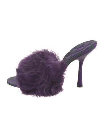 Burberry Sandals Faux Fur Slides Us8, It38 | 8