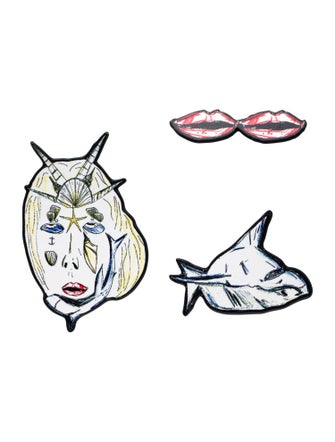 Burberry Marine Sketches Brooches Set