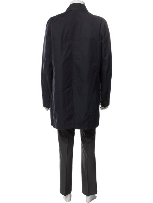 Burberry London Nova Check Pattern Wool Trench Coat