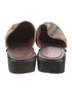Burberry Nova Check Pattern Suede Mules