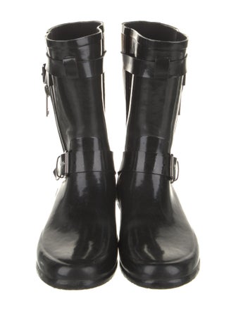 Burberry House Check Pattern Rubber Rain Boots