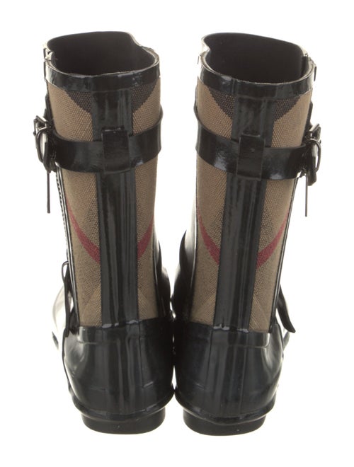 Burberry House Check Pattern Rubber Rain Boots
