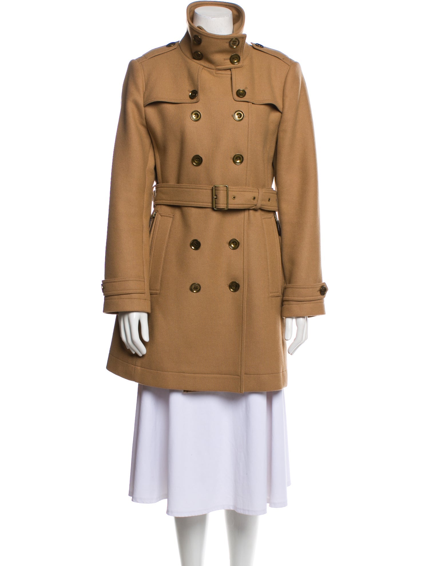 Burberry Virgin Wool Trench Coat