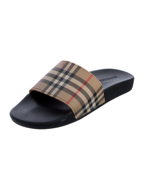 Burberry Nova Check Pattern Rubber Slides