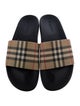 Burberry Nova Check Pattern Rubber Slides