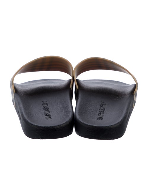 Burberry Nova Check Pattern Rubber Slides