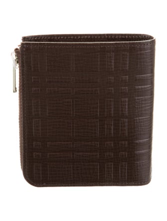 Burberry Calf Leather Compact Wallet