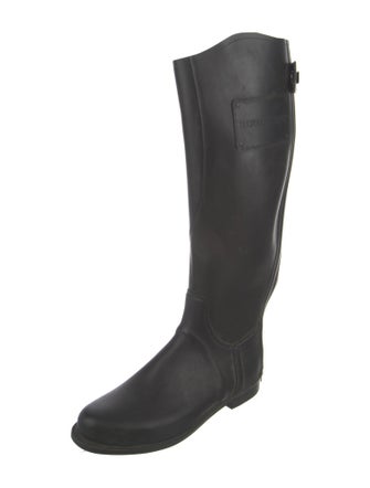 Burberry Nova Check Pattern Rubber Rain Boots