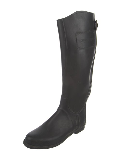 Burberry Nova Check Pattern Rubber Rain Boots