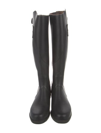 Burberry Nova Check Pattern Rubber Rain Boots