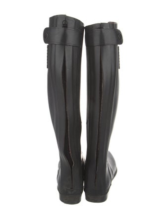 Burberry Nova Check Pattern Rubber Rain Boots