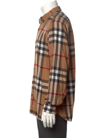 Burberry House Check Pattern Long Sleeve Shirt