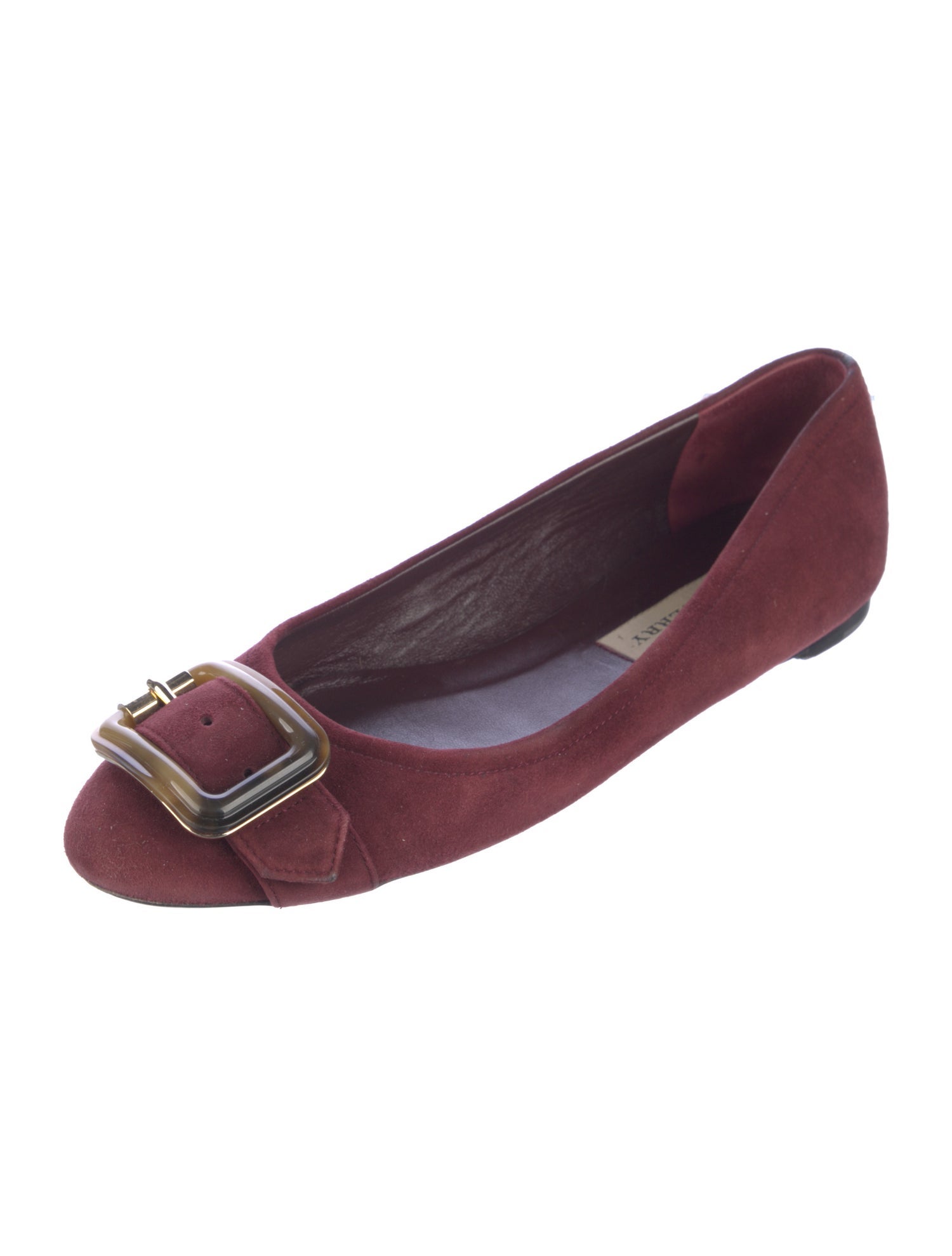 Burberry Suede Ballet Flats