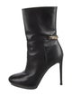 Burberry Leather Chain-Link Accents Boots