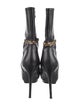 Burberry Leather Chain-Link Accents Boots