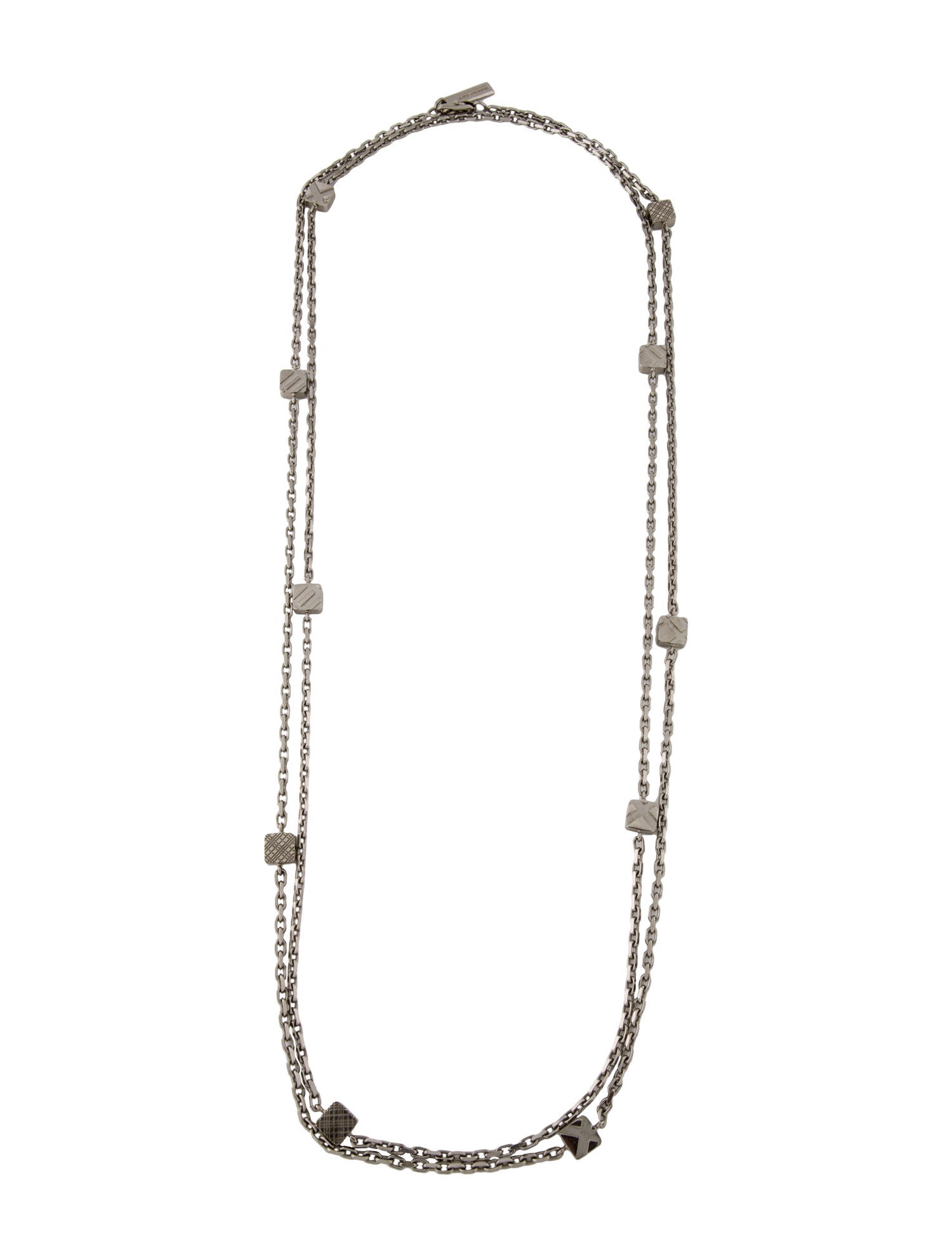 Burberry Station Double Strand Necklace
