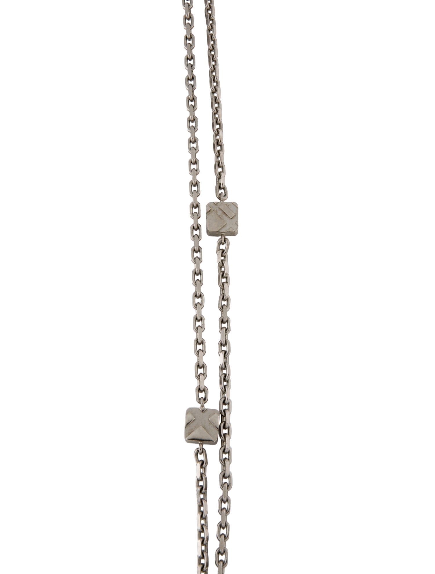 Burberry Station Double Strand Necklace