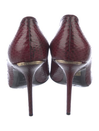 Burberry Snakeskin Animal Print Pumps