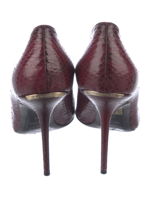 Burberry Snakeskin Animal Print Pumps