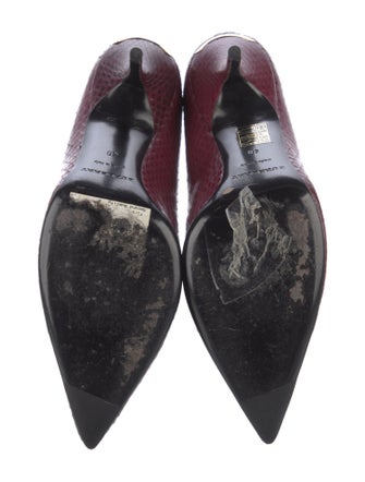 Burberry Snakeskin Animal Print Pumps