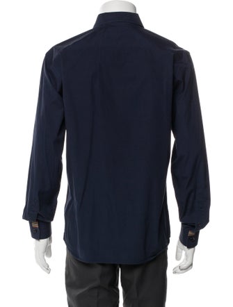 Burberry Exploded Check Pattern Long Sleeve Shirt
