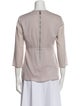 Burberry Silk Crew Neck Blouse